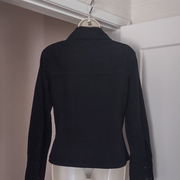 NWT ZARA SLIM DENIM SHIRT ZW COLLECTION - MEDIUM.  Never Worn - Picture 8 of 13